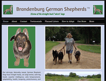 Tablet Screenshot of brandenburggermanshepherds.com